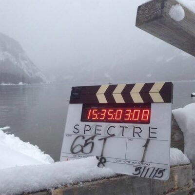 Szene 65T - Das zweite Klappenbild wurde am 5.1.2014 im österreichischen Altaussee aufgenommen. SPECTRE © 2015 Danjaq, LLC, United Artists Coporation, Columbia Pictures Industries Inc. All rights reserved.